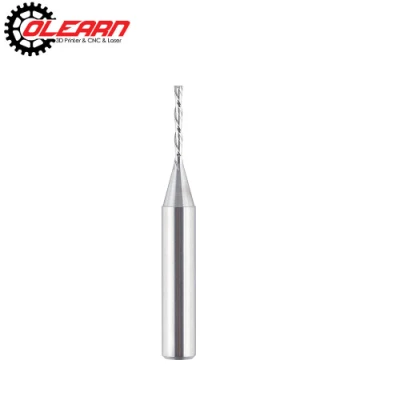 Olearn para baixo corte espiral roteador bit 1/16 Polegada diâmetro de corte com 1/4 Polegada fresa final para madeira cnc máquinas-ferramentas